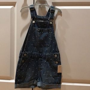 Girls Gap Bib Overall Shorts. Size Small